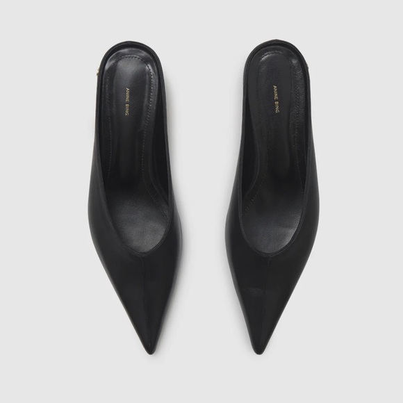 Anine Bing Rooney Mule Black | 38 - Picture 4 of 5